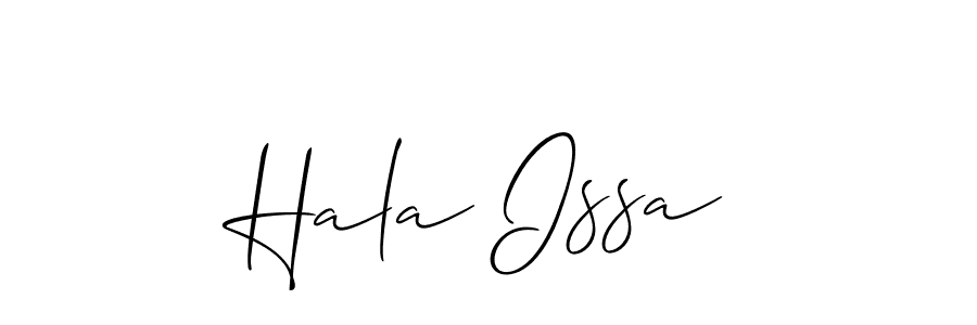 Also we have Hala Issa name is the best signature style. Create professional handwritten signature collection using Allison_Script autograph style. Hala Issa signature style 2 images and pictures png
