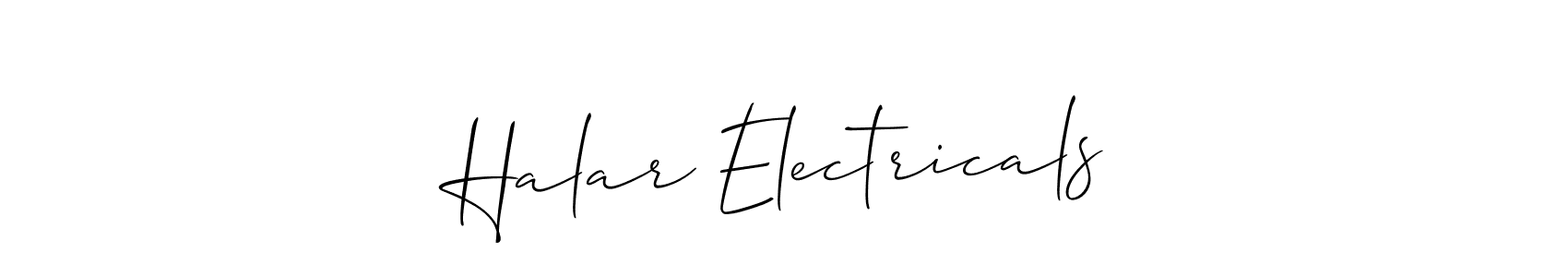 Once you've used our free online signature maker to create your best signature Allison_Script style, it's time to enjoy all of the benefits that Halar Electricals name signing documents. Halar Electricals signature style 2 images and pictures png
