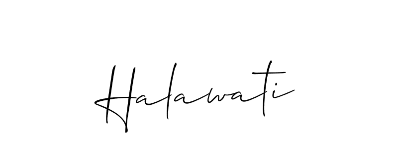 Make a beautiful signature design for name Halawati. Use this online signature maker to create a handwritten signature for free. Halawati signature style 2 images and pictures png