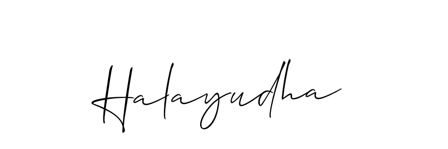 How to make Halayudha name signature. Use Allison_Script style for creating short signs online. This is the latest handwritten sign. Halayudha signature style 2 images and pictures png