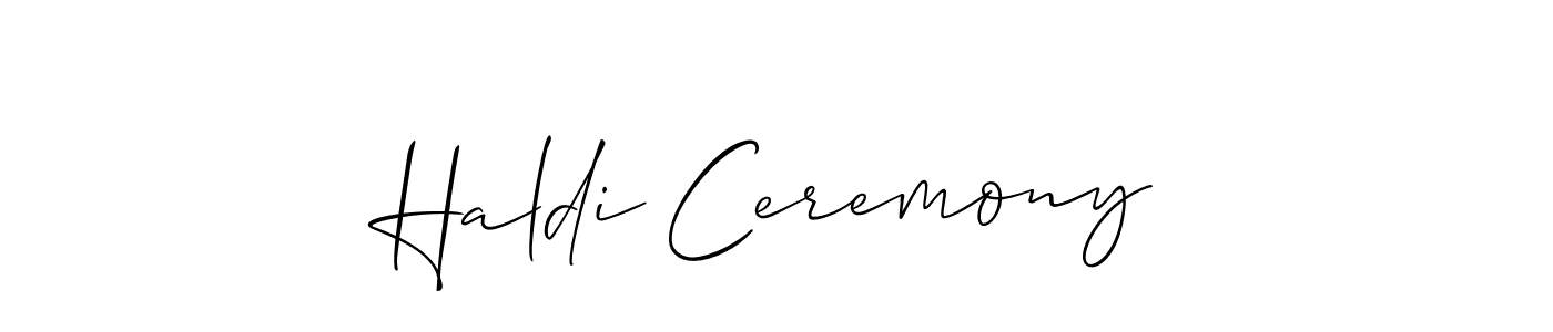 You can use this online signature creator to create a handwritten signature for the name Haldi Ceremony. This is the best online autograph maker. Haldi Ceremony signature style 2 images and pictures png