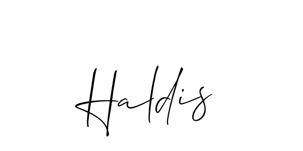 Best and Professional Signature Style for Haldis. Allison_Script Best Signature Style Collection. Haldis signature style 2 images and pictures png