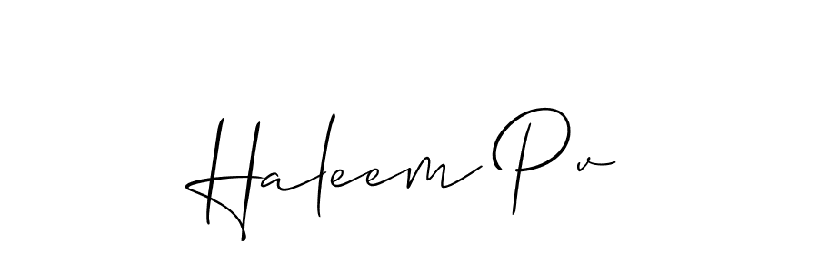 You can use this online signature creator to create a handwritten signature for the name Haleem Pv. This is the best online autograph maker. Haleem Pv signature style 2 images and pictures png