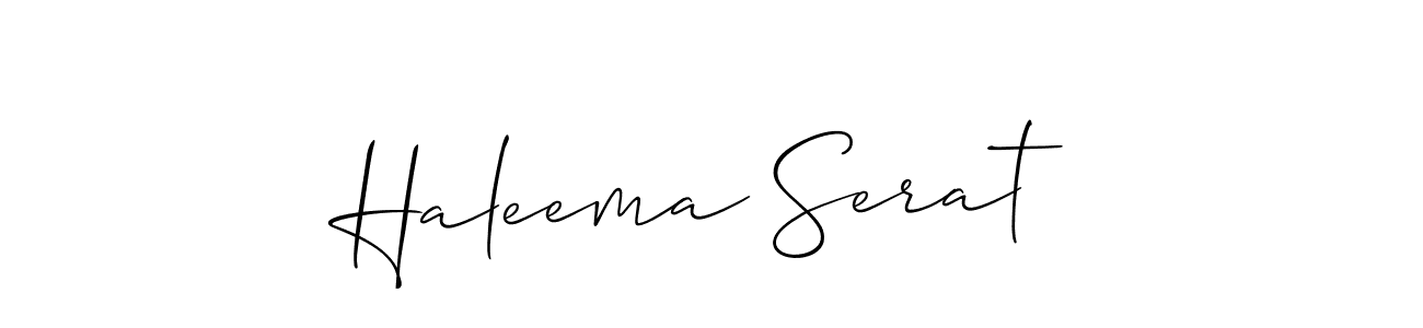 How to Draw Haleema Serat signature style? Allison_Script is a latest design signature styles for name Haleema Serat. Haleema Serat signature style 2 images and pictures png