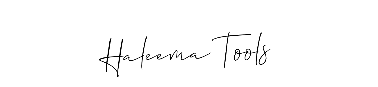 How to make Haleema Tools name signature. Use Allison_Script style for creating short signs online. This is the latest handwritten sign. Haleema Tools signature style 2 images and pictures png