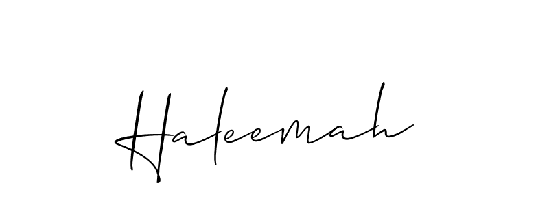 Also You can easily find your signature by using the search form. We will create Haleemah name handwritten signature images for you free of cost using Allison_Script sign style. Haleemah signature style 2 images and pictures png