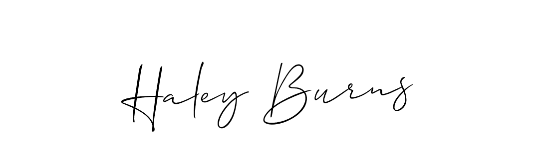 Also we have Haley Burns name is the best signature style. Create professional handwritten signature collection using Allison_Script autograph style. Haley Burns signature style 2 images and pictures png