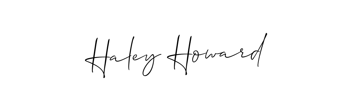 if you are searching for the best signature style for your name Haley Howard. so please give up your signature search. here we have designed multiple signature styles  using Allison_Script. Haley Howard signature style 2 images and pictures png