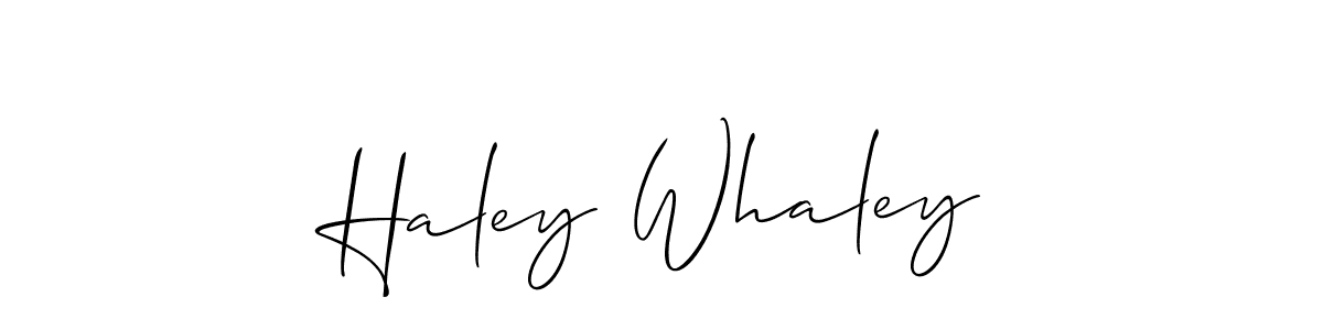 Here are the top 10 professional signature styles for the name Haley Whaley. These are the best autograph styles you can use for your name. Haley Whaley signature style 2 images and pictures png