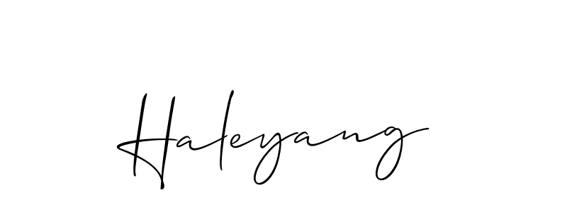 Make a beautiful signature design for name Haleyang. Use this online signature maker to create a handwritten signature for free. Haleyang signature style 2 images and pictures png