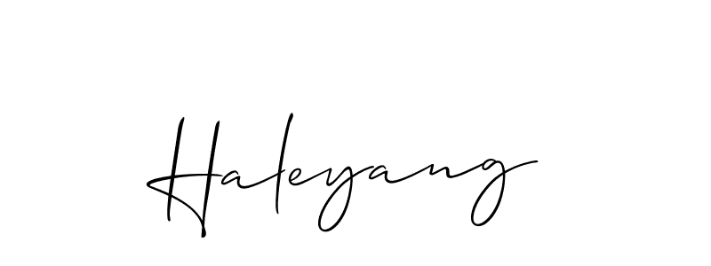 Similarly Allison_Script is the best handwritten signature design. Signature creator online .You can use it as an online autograph creator for name Haleyang. Haleyang signature style 2 images and pictures png