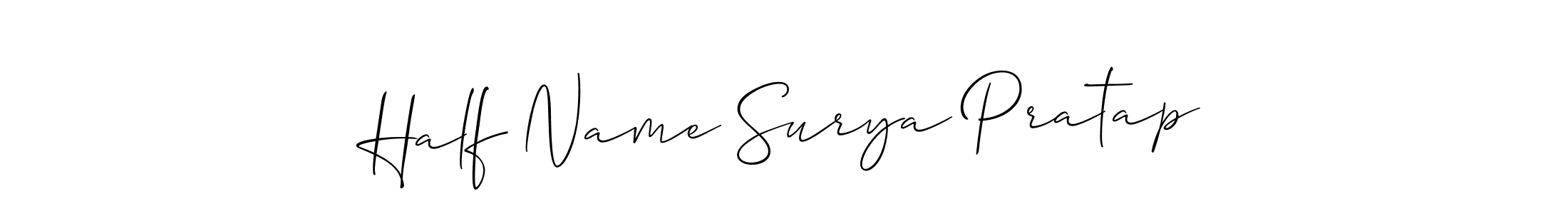 You can use this online signature creator to create a handwritten signature for the name Half Name Surya Pratap. This is the best online autograph maker. Half Name Surya Pratap signature style 2 images and pictures png