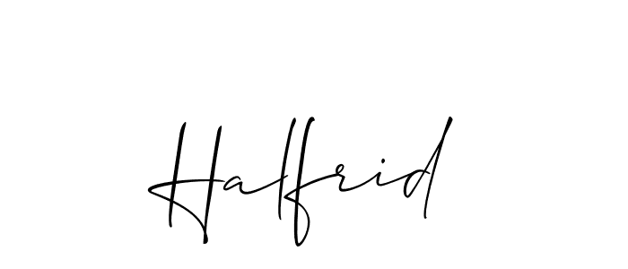 Make a beautiful signature design for name Halfrid. Use this online signature maker to create a handwritten signature for free. Halfrid signature style 2 images and pictures png