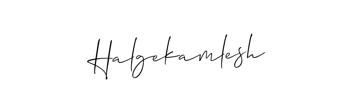 Also we have Halgekamlesh name is the best signature style. Create professional handwritten signature collection using Allison_Script autograph style. Halgekamlesh signature style 2 images and pictures png