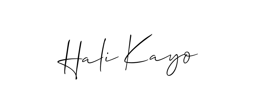 Make a beautiful signature design for name Hali Kayo. Use this online signature maker to create a handwritten signature for free. Hali Kayo signature style 2 images and pictures png