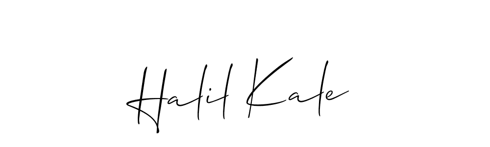 Also You can easily find your signature by using the search form. We will create Halil Kale name handwritten signature images for you free of cost using Allison_Script sign style. Halil Kale signature style 2 images and pictures png