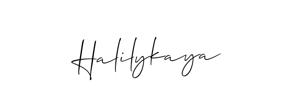 Make a beautiful signature design for name Halilykaya. Use this online signature maker to create a handwritten signature for free. Halilykaya signature style 2 images and pictures png