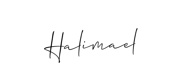 This is the best signature style for the Halimael name. Also you like these signature font (Allison_Script). Mix name signature. Halimael signature style 2 images and pictures png