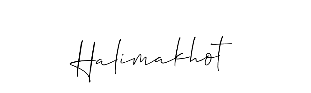 Make a beautiful signature design for name Halimakhot. Use this online signature maker to create a handwritten signature for free. Halimakhot signature style 2 images and pictures png