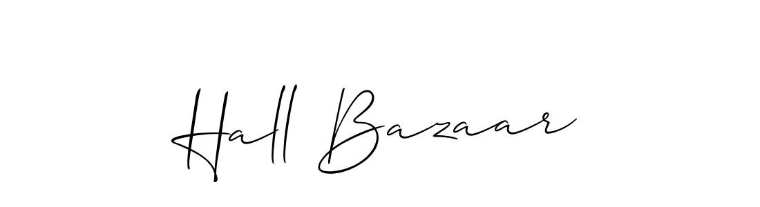 Design your own signature with our free online signature maker. With this signature software, you can create a handwritten (Allison_Script) signature for name Hall Bazaar. Hall Bazaar signature style 2 images and pictures png