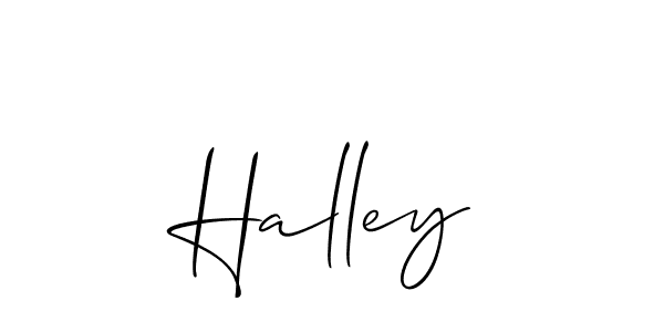 Best and Professional Signature Style for Halley. Allison_Script Best Signature Style Collection. Halley signature style 2 images and pictures png
