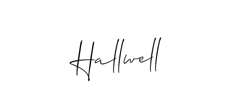 Best and Professional Signature Style for Hallwell. Allison_Script Best Signature Style Collection. Hallwell signature style 2 images and pictures png