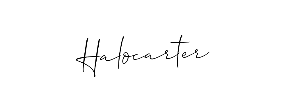 Also we have Halocarter name is the best signature style. Create professional handwritten signature collection using Allison_Script autograph style. Halocarter signature style 2 images and pictures png