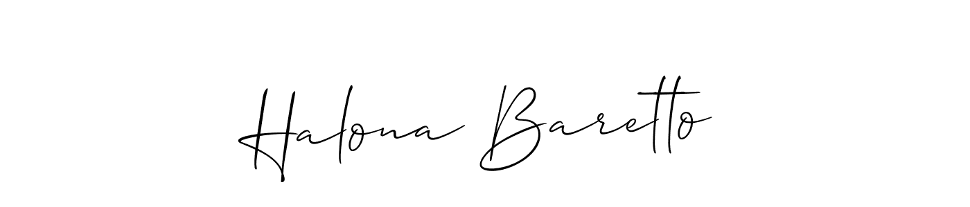 Also You can easily find your signature by using the search form. We will create Halona Baretto name handwritten signature images for you free of cost using Allison_Script sign style. Halona Baretto signature style 2 images and pictures png