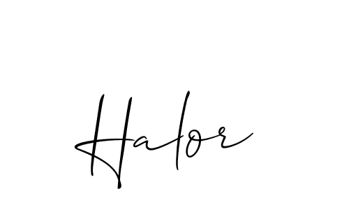 Also we have Halor name is the best signature style. Create professional handwritten signature collection using Allison_Script autograph style. Halor signature style 2 images and pictures png