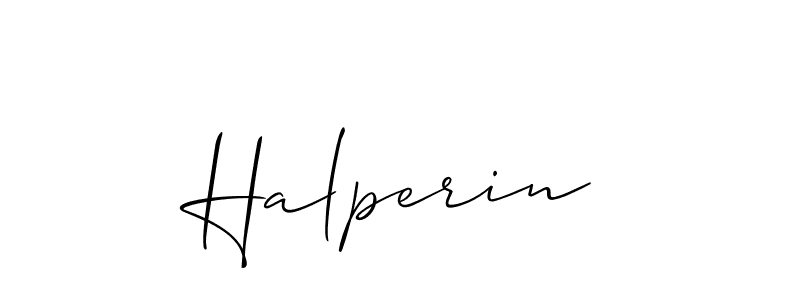 Also we have Halperin name is the best signature style. Create professional handwritten signature collection using Allison_Script autograph style. Halperin signature style 2 images and pictures png