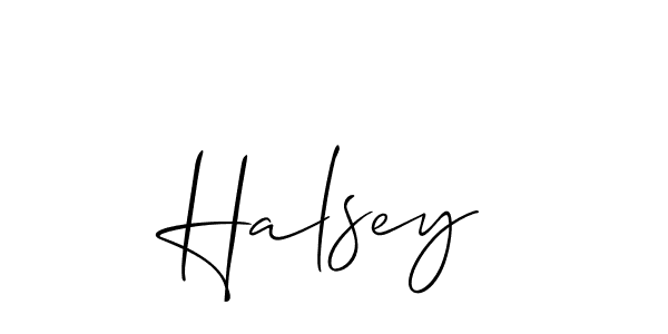 It looks lik you need a new signature style for name Halsey. Design unique handwritten (Allison_Script) signature with our free signature maker in just a few clicks. Halsey signature style 2 images and pictures png