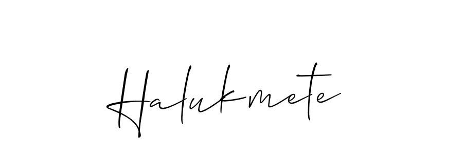 You should practise on your own different ways (Allison_Script) to write your name (Halukmete) in signature. don't let someone else do it for you. Halukmete signature style 2 images and pictures png
