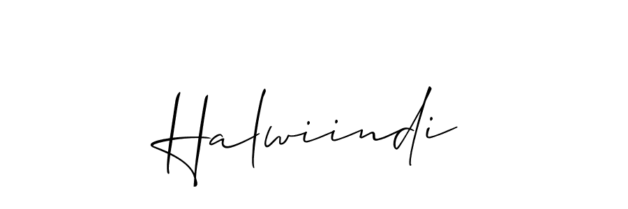 Also we have Halwiindi name is the best signature style. Create professional handwritten signature collection using Allison_Script autograph style. Halwiindi signature style 2 images and pictures png