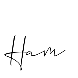 How to Draw Ham signature style? Allison_Script is a latest design signature styles for name Ham. Ham signature style 2 images and pictures png