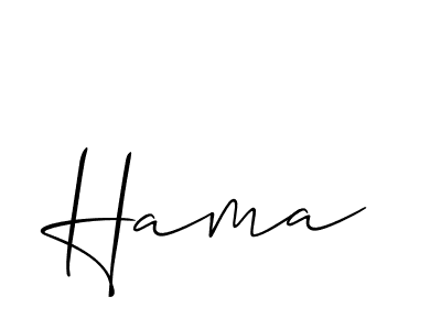 Similarly Allison_Script is the best handwritten signature design. Signature creator online .You can use it as an online autograph creator for name Hama. Hama signature style 2 images and pictures png