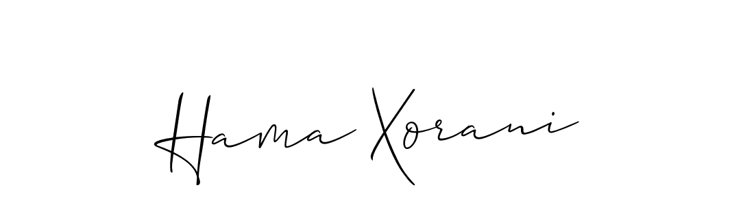 Allison_Script is a professional signature style that is perfect for those who want to add a touch of class to their signature. It is also a great choice for those who want to make their signature more unique. Get Hama Xorani name to fancy signature for free. Hama Xorani signature style 2 images and pictures png