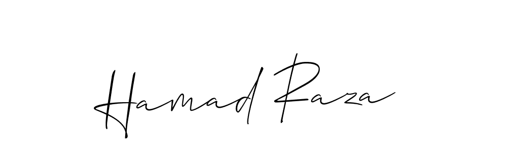 Hamad Raza stylish signature style. Best Handwritten Sign (Allison_Script) for my name. Handwritten Signature Collection Ideas for my name Hamad Raza. Hamad Raza signature style 2 images and pictures png