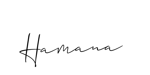 Best and Professional Signature Style for Hamana. Allison_Script Best Signature Style Collection. Hamana signature style 2 images and pictures png