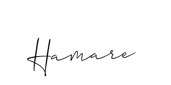 Also we have Hamare name is the best signature style. Create professional handwritten signature collection using Allison_Script autograph style. Hamare signature style 2 images and pictures png