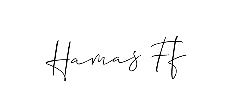 How to make Hamas Ff name signature. Use Allison_Script style for creating short signs online. This is the latest handwritten sign. Hamas Ff signature style 2 images and pictures png