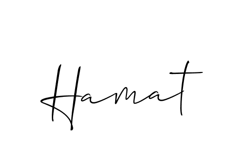 Similarly Allison_Script is the best handwritten signature design. Signature creator online .You can use it as an online autograph creator for name Hamat. Hamat signature style 2 images and pictures png