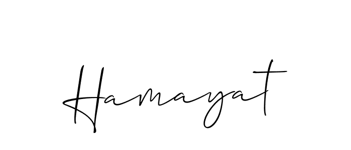The best way (Allison_Script) to make a short signature is to pick only two or three words in your name. The name Hamayat include a total of six letters. For converting this name. Hamayat signature style 2 images and pictures png