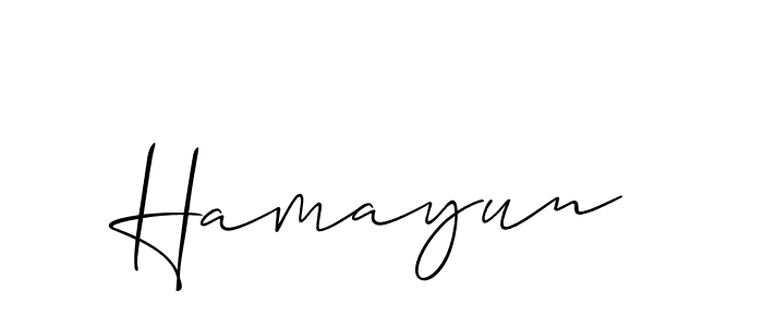 It looks lik you need a new signature style for name Hamayun. Design unique handwritten (Allison_Script) signature with our free signature maker in just a few clicks. Hamayun signature style 2 images and pictures png