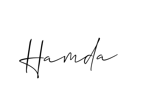 Best and Professional Signature Style for Hamda. Allison_Script Best Signature Style Collection. Hamda signature style 2 images and pictures png