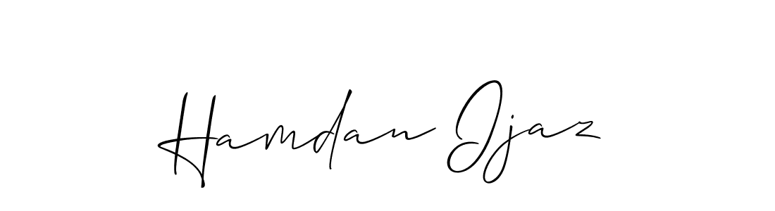 Make a beautiful signature design for name Hamdan Ijaz. Use this online signature maker to create a handwritten signature for free. Hamdan Ijaz signature style 2 images and pictures png