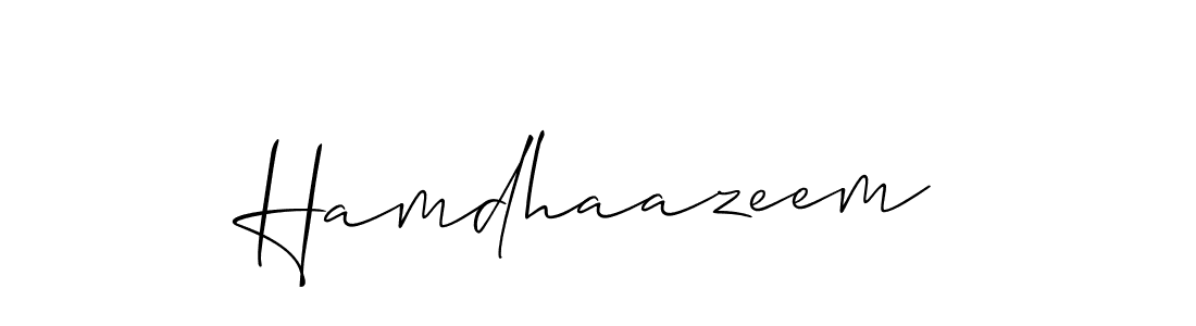 You can use this online signature creator to create a handwritten signature for the name Hamdhaazeem. This is the best online autograph maker. Hamdhaazeem signature style 2 images and pictures png