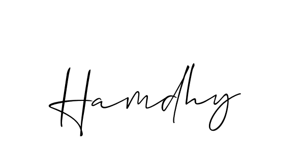 Make a beautiful signature design for name Hamdhy. Use this online signature maker to create a handwritten signature for free. Hamdhy signature style 2 images and pictures png