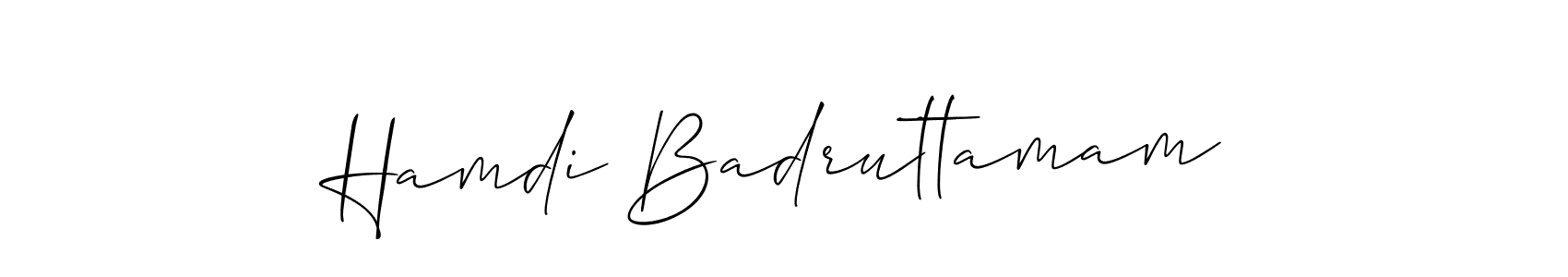 Once you've used our free online signature maker to create your best signature Allison_Script style, it's time to enjoy all of the benefits that Hamdi Badruttamam name signing documents. Hamdi Badruttamam signature style 2 images and pictures png