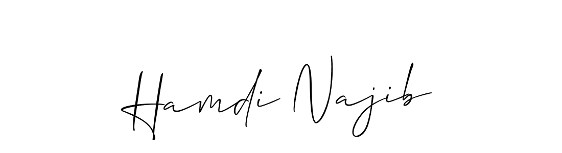It looks lik you need a new signature style for name Hamdi Najib. Design unique handwritten (Allison_Script) signature with our free signature maker in just a few clicks. Hamdi Najib signature style 2 images and pictures png