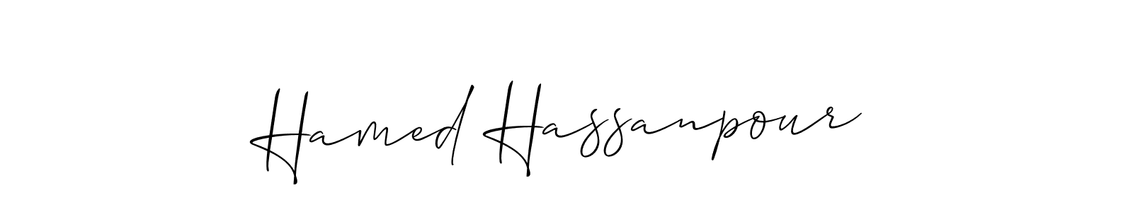 Similarly Allison_Script is the best handwritten signature design. Signature creator online .You can use it as an online autograph creator for name Hamed Hassanpour. Hamed Hassanpour signature style 2 images and pictures png